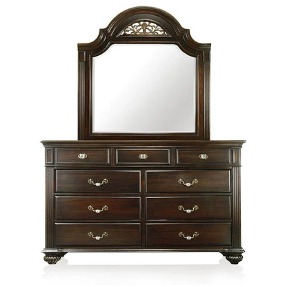 Commode et miroir traditionnels 2 pièces à 9 tiroirs Vame par Furniture of America