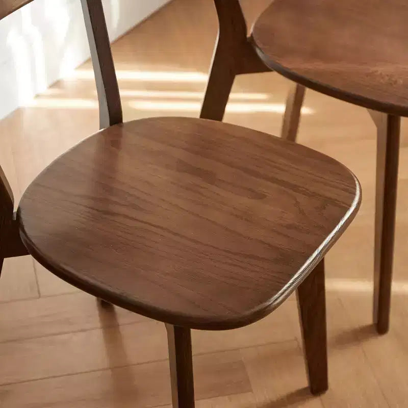 MAYEERTY Set di 4 Sedie da Pranzo in Legno Massello di Rovere, Sedie in Legno per Cucina Sala da Pranzo Soggiorno