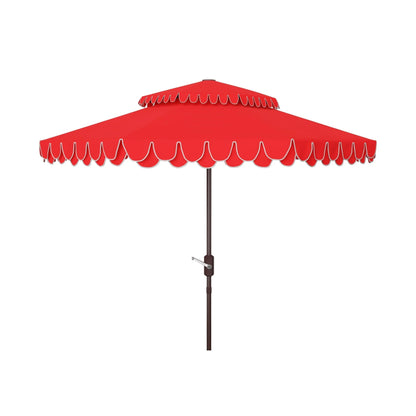 Parasol déporté double toit 274 cm avec cantonnière Kjerstin SAFAVIEH Outdoor