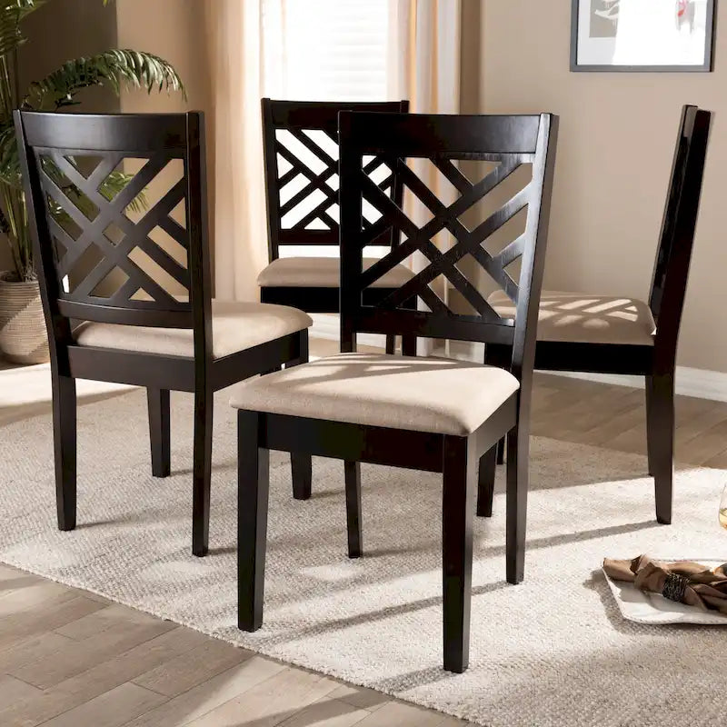 Set di 4 sedie da pranzo moderne e contemporanee