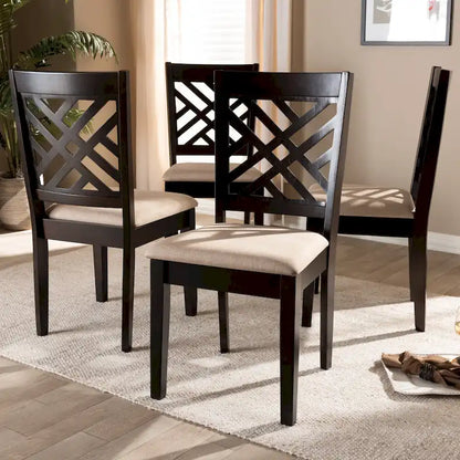 Set di 4 sedie da pranzo moderne e contemporanee