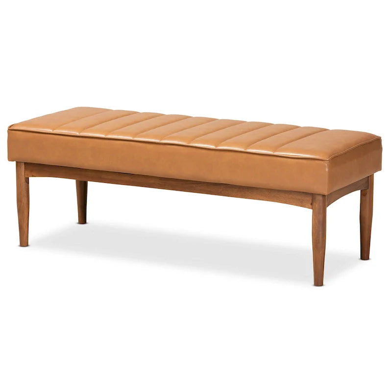 Set di 5 mobili per angolo pranzo Daymond Mid-Century con imbottitura e noce