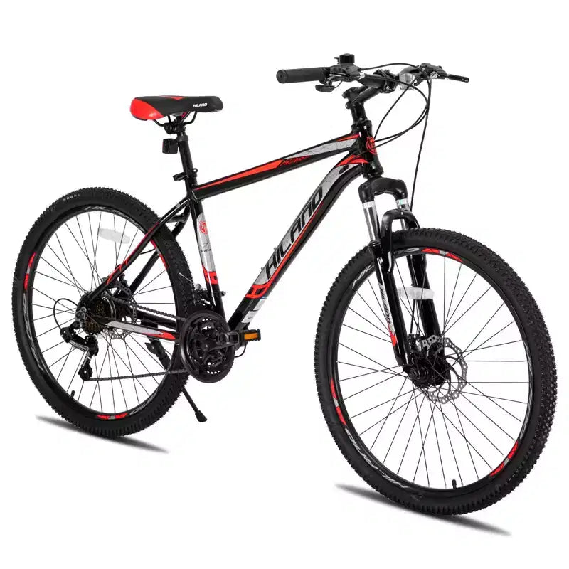 HILAND 26 Mountain Bike per Uomo Donna, Ruota a 3/6/Multi-Raggi, 18 Velocità