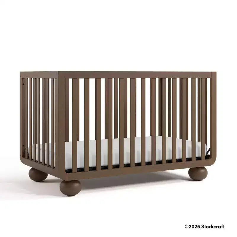 Storkcraft Amalfi Deluxe Culla Trasformabile 5-in-1 con Sponda di Sicurezza per Bambini Inclusa