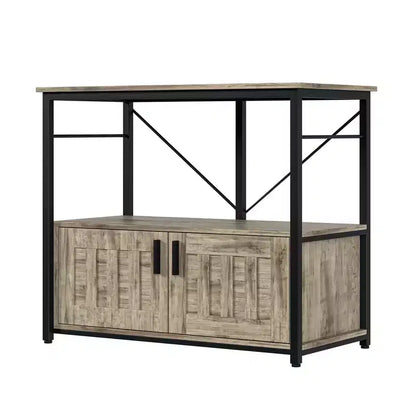 Supporto per acquario resistente per vasche da 150-190 litri, mobile in metallo e legno, capacità 300 kg, porta accessori per pesci, organizer elegante per la casa