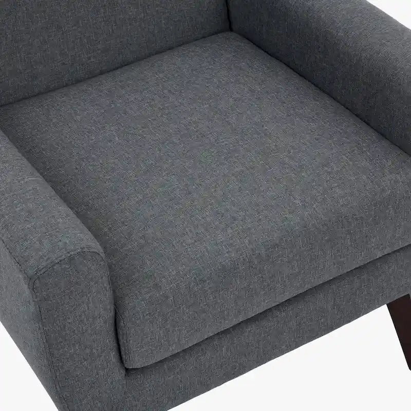 Fauteuil d'appoint en lin, à oreilles, lot de 2