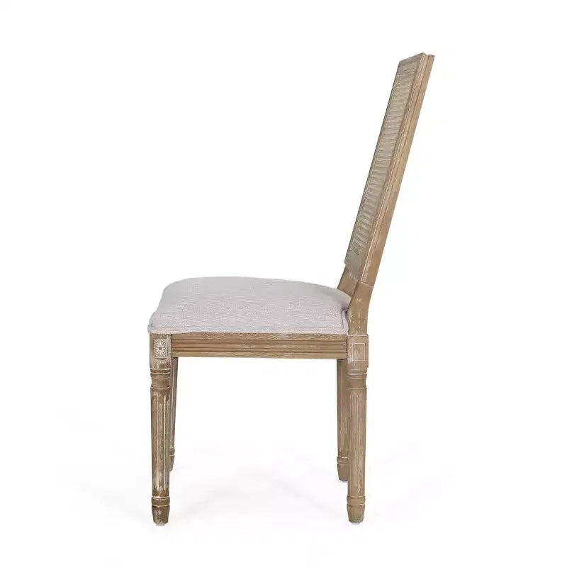 Lot de 6 chaises de salle à manger Regina en bois et cannage de style campagne française - Christopher Knight Home