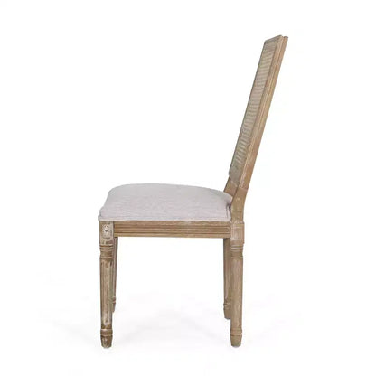 Lot de 6 chaises de salle à manger Regina en bois et cannage de style campagne française - Christopher Knight Home