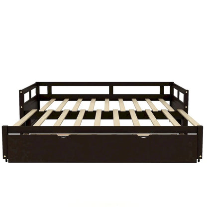 Divano Letto Estensibile con Letto Estraibile, Divano Letto in Legno con Letto Estraibile