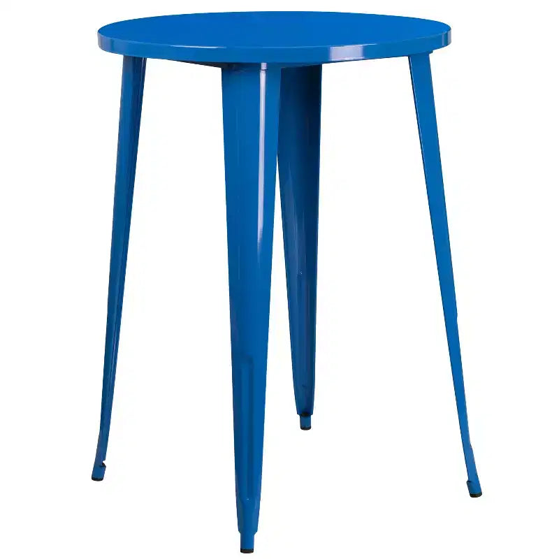 Emma et Oliver Ensemble de table de bar de 76 cm de qualité commerciale pour l'intérieur et l'extérieur, avec 4 tabourets sans dossier