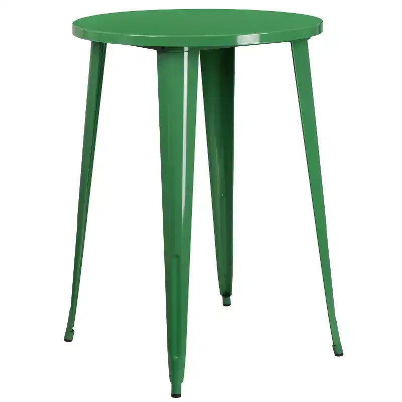 Emma et Oliver Ensemble de table de bar de 76 cm de qualité commerciale pour l'intérieur et l'extérieur, avec 4 tabourets sans dossier