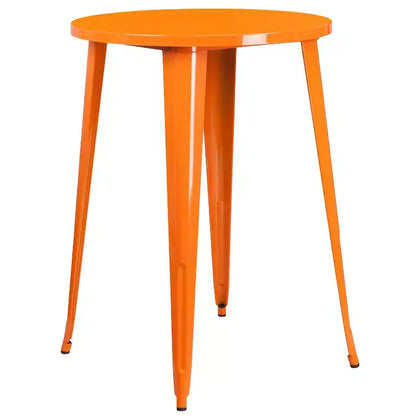 Emma et Oliver Ensemble de table de bar de 76 cm de qualité commerciale pour l'intérieur et l'extérieur, avec 4 tabourets sans dossier