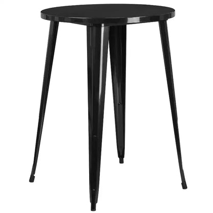 Emma et Oliver Ensemble de table de bar de 76 cm de qualité commerciale pour l'intérieur et l'extérieur, avec 4 tabourets sans dossier