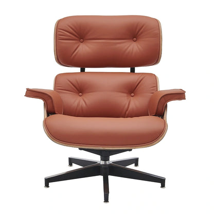 Fauteuil inclinable en cuir de style Mid-Century Modern