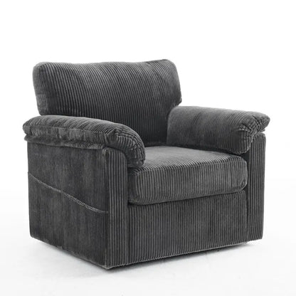 33 Fauteuils Crapaud Individuels en Velours Côtelé