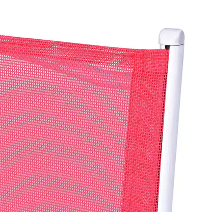 Costway Ensemble de 3 chaises de table de bistrot pliantes, mobilier de jardin, terrasse, rouge