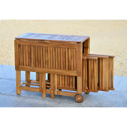 Ensemble de table à manger d'extérieur SAFAVIEH Outdoor Brandy 5 pièces - 43Lx35Px29H