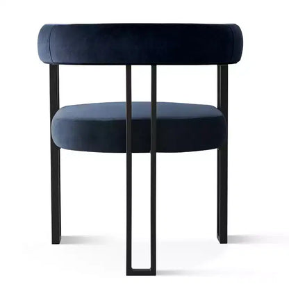 Set tavolo da pranzo allungabile da 120-210 cm per 4 persone, tavolo nero e 4 sedie da pranzo imbottite in velluto con gambe in metallo, stile moderno