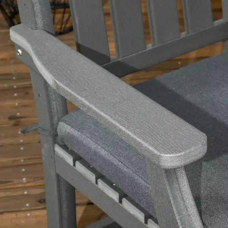 Ensemble de salle à manger extérieur Outsunny, table et chaises de patio pour 6 personnes, mobilier de conversation avec accoudoirs, banc deux places, trou pour parasol, coussins