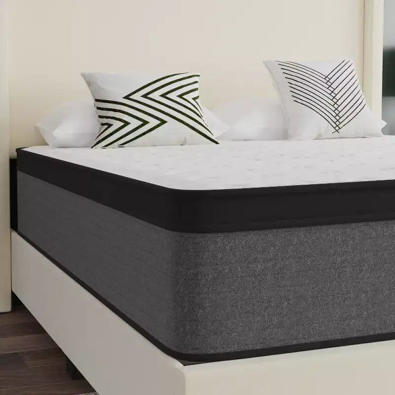 Materasso ibrido a molle insacchettate Euro Top da 13" in scatola, Queen Size