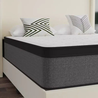 Materasso ibrido a molle insacchettate Euro Top da 13" in scatola, Queen Size