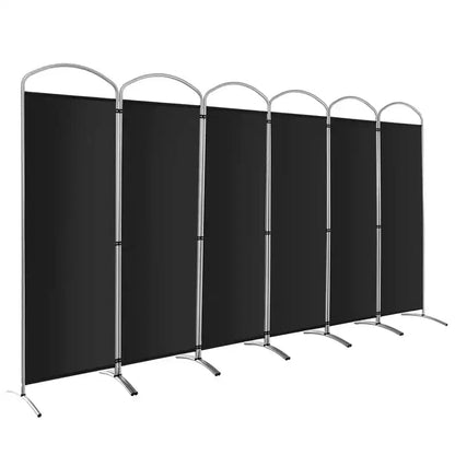 Costway 6 Panels Folding Privacy Screen 6 Ft Tall Fabric Privacy Screen for Home
