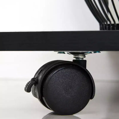 Supporto per stampante mobile con ruote, ripiano regolabile, cassetto e supporto per CPU, 68,5 cm H