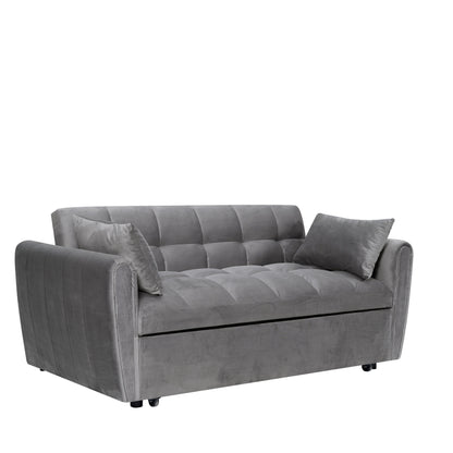 64,96 Canapé-lit convertible 3-en-1 en velours avec dossier réglable, poche de rangement et capacité de poids de 227 kg