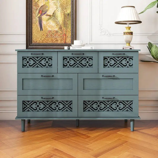 Commode 7 tiroirs Meuble américain Convient pour la chambre à coucher - S/O