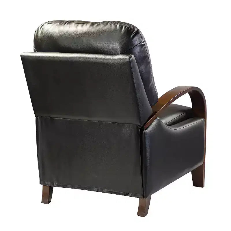 Lot de 2 fauteuils relax manuels en cuir véritable, inclinaison 159°