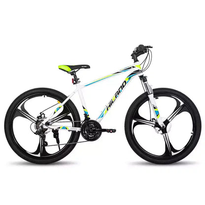 HILAND 26 Mountain Bike per Uomo Donna, Ruota a 3/6/Multi-Raggi, 18 Velocità