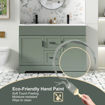 Mobile bagno 30/36/48 Wavy Line con lavabo e rubinetto