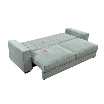 Divano Letto Grande Roomfitters con Contenitore, Divano Moderno a 3 Posti, Divano Imbottito per Piccoli Spazi
