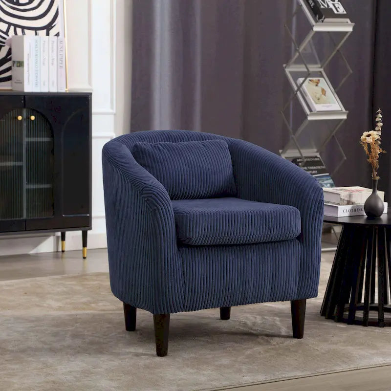 Fauteuil style moderne Fauteuil crapaud avec coussin et oreiller, canapé simple