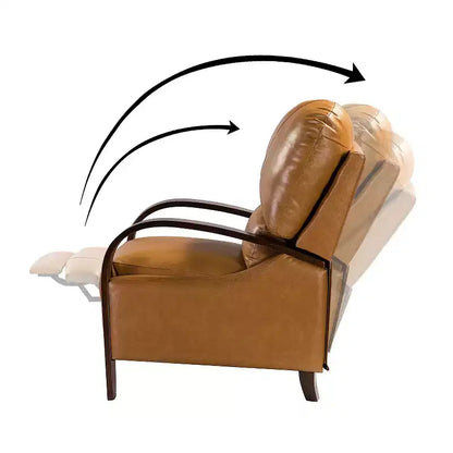 Lot de 2 fauteuils relax manuels en cuir véritable, inclinaison 159°