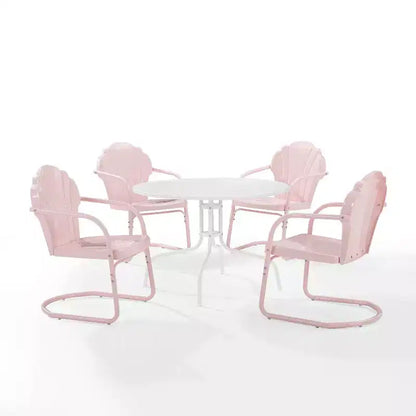 Set da pranzo da esterno Crosley Tulip da 5 pezzi