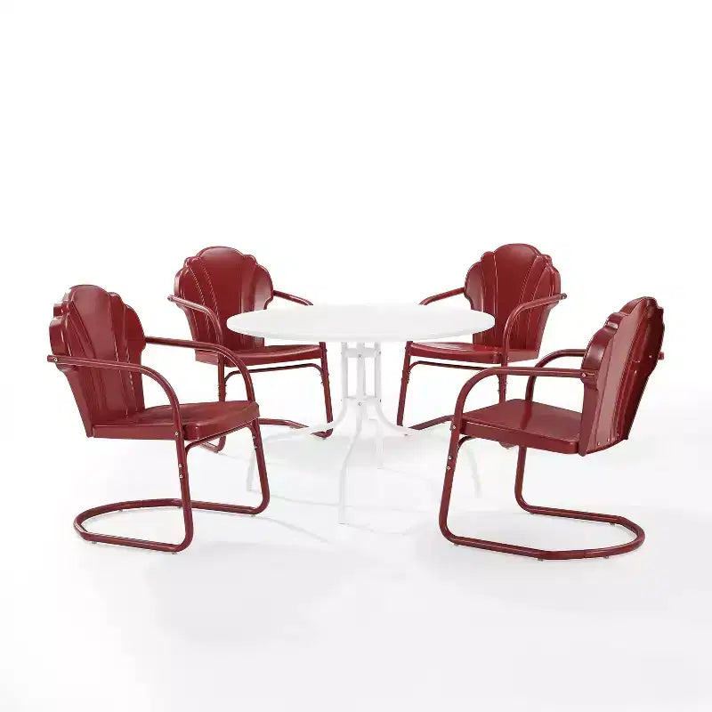 Set da pranzo da esterno Crosley Tulip da 5 pezzi