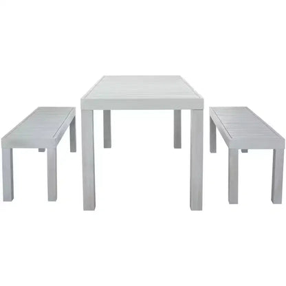 Dario 3 Piece Set With Two Benches - Indoor/Outdoor - PAT7029 - Safavieh