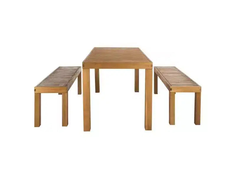 Set di Tre Pezzi Dario con Due Panche - Interno/Esterno - PAT7029 - Safavieh