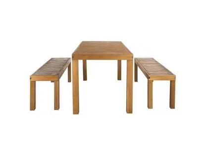 Set di Tre Pezzi Dario con Due Panche - Interno/Esterno - PAT7029 - Safavieh