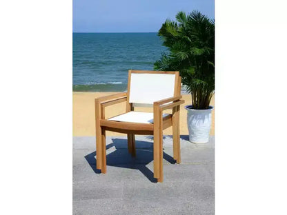 Ensemble 5 pièces Chante Round Table - Intérieur/Extérieur - PAT7041 - Naturel/Beige - Safavieh