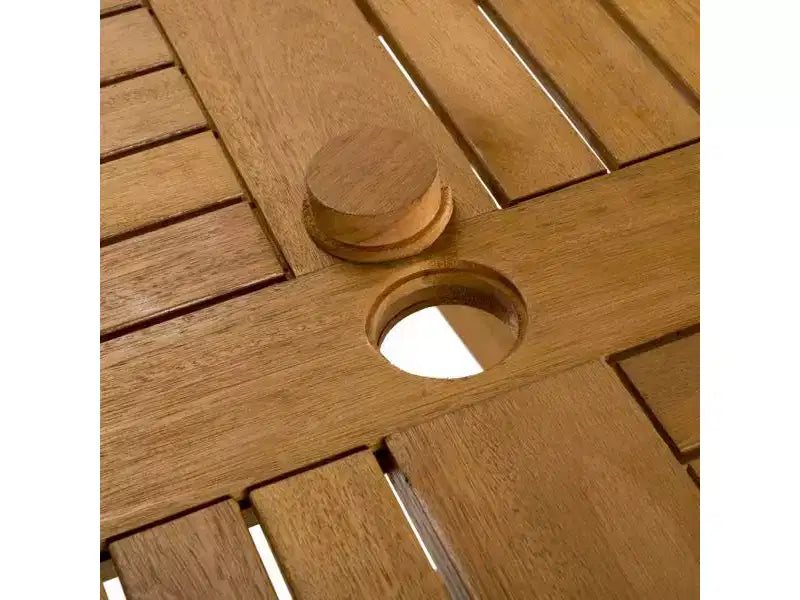 Ensemble 5 pièces Chante Round Table - Intérieur/Extérieur - PAT7041 - Naturel/Beige - Safavieh