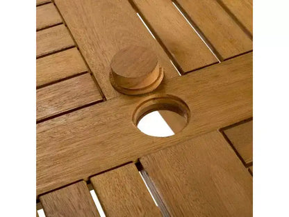 Ensemble 5 pièces Chante Round Table - Intérieur/Extérieur - PAT7041 - Naturel/Beige - Safavieh