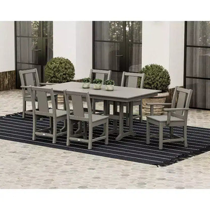 Set da pranzo da esterno POLYWOOD Prairie Farmhouse a 7 pezzi