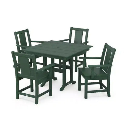 Set da pranzo da esterno POLYWOOD Prairie Farmhouse a 5 pezzi