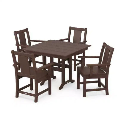 Set da pranzo da esterno POLYWOOD Prairie Farmhouse a 5 pezzi