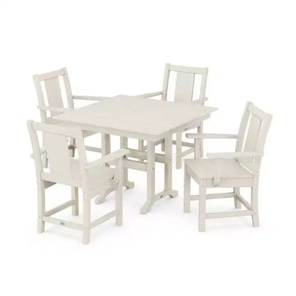 Set da pranzo da esterno POLYWOOD Prairie Farmhouse a 5 pezzi