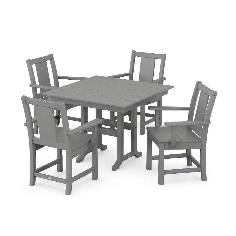Set da pranzo da esterno POLYWOOD Prairie Farmhouse a 5 pezzi