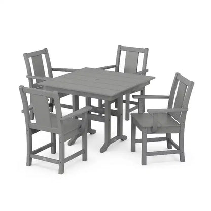 Set da pranzo da esterno POLYWOOD Prairie Farmhouse a 5 pezzi