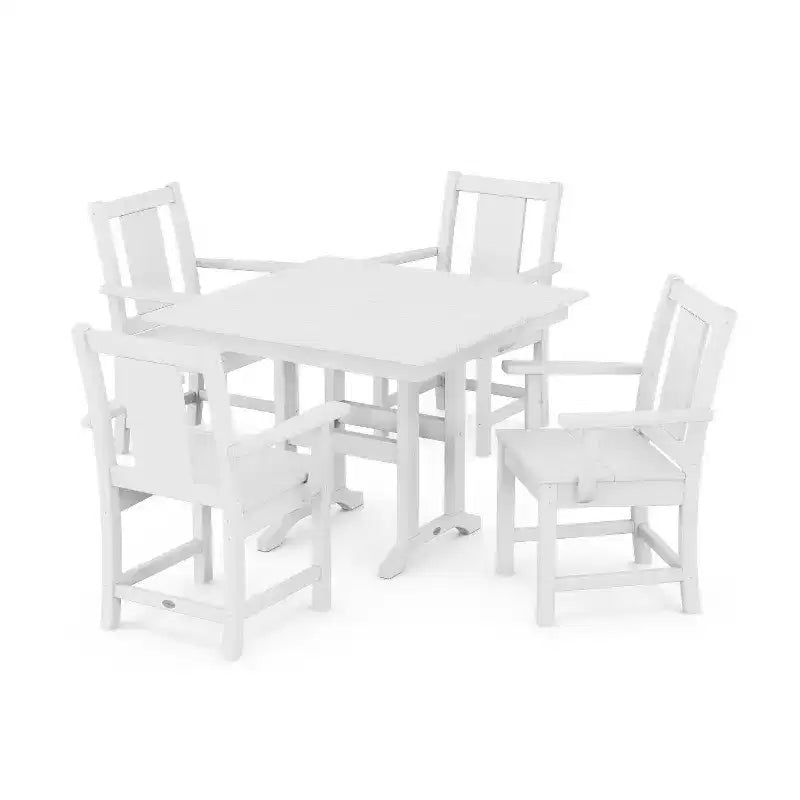 Set da pranzo da esterno POLYWOOD Prairie Farmhouse a 5 pezzi
